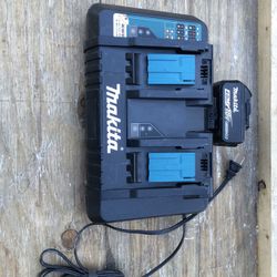 4.0ah MAKITA BATTERY AND CHARGER