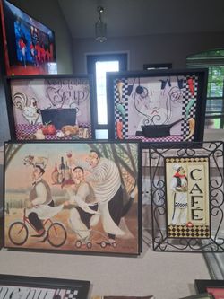 Set of kitchen wall art