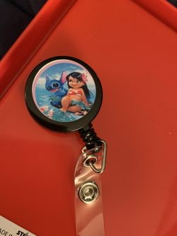 Lilo and stitch badge reel