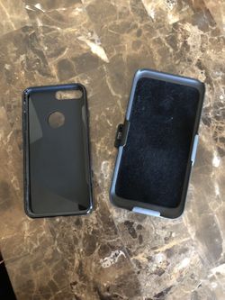 iPhone 8 Plus case with clip black