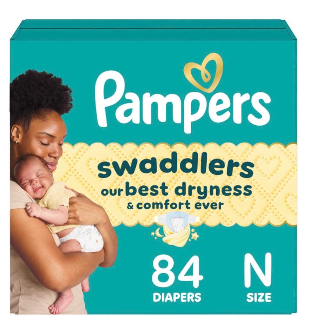 Pampers, Swaddlers - Swaddlers Diapers, Size 0, 84 Count