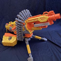 Nerf Vulcan EBF25 Blaster N Strike Gun With Ammo Belt, Ammo Box And Tripod
