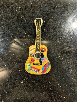 Grand Ole Opry Nashville Guitar Wood Fridge Magnet 2 3/4”