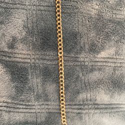 Gold Curb Chain Bracelet