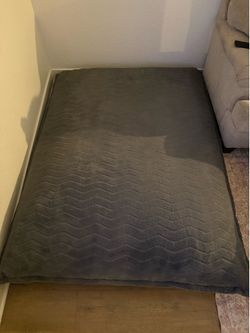 Large grey bean bag
