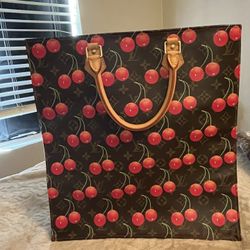 Louis Vuitton Monogram Cherry Sac Plat Handbag