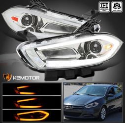 Fits 2013-2016 Dodge Dart Projector Headlights Lamps LED Sequential DRL Signal ¡HAS PPF APPLIED TO IT!