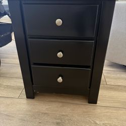 Black nightstand