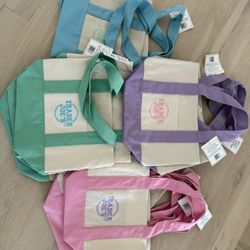 Trader Joe Pastel Mini Totes