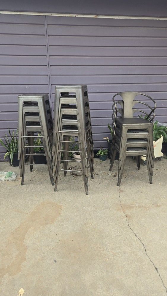 Metal Chairs And Barstools