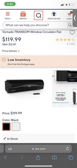 vornado window circulator fan