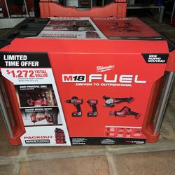 Milwaukee M18 Fuel 4 Tool Combo Pack Out Kit