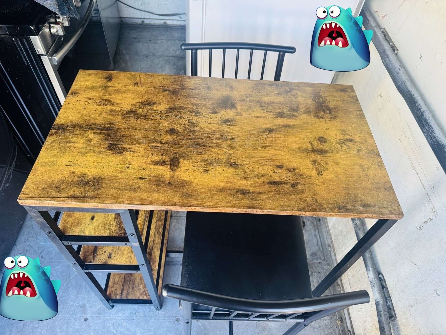 Sturdy wooden table For Sale