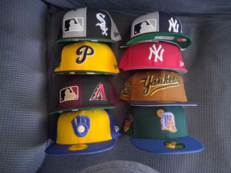 MLB New Era Variety of Teams 59fifty Fitted hats  7 3/4 $25 each Or 2 for $45