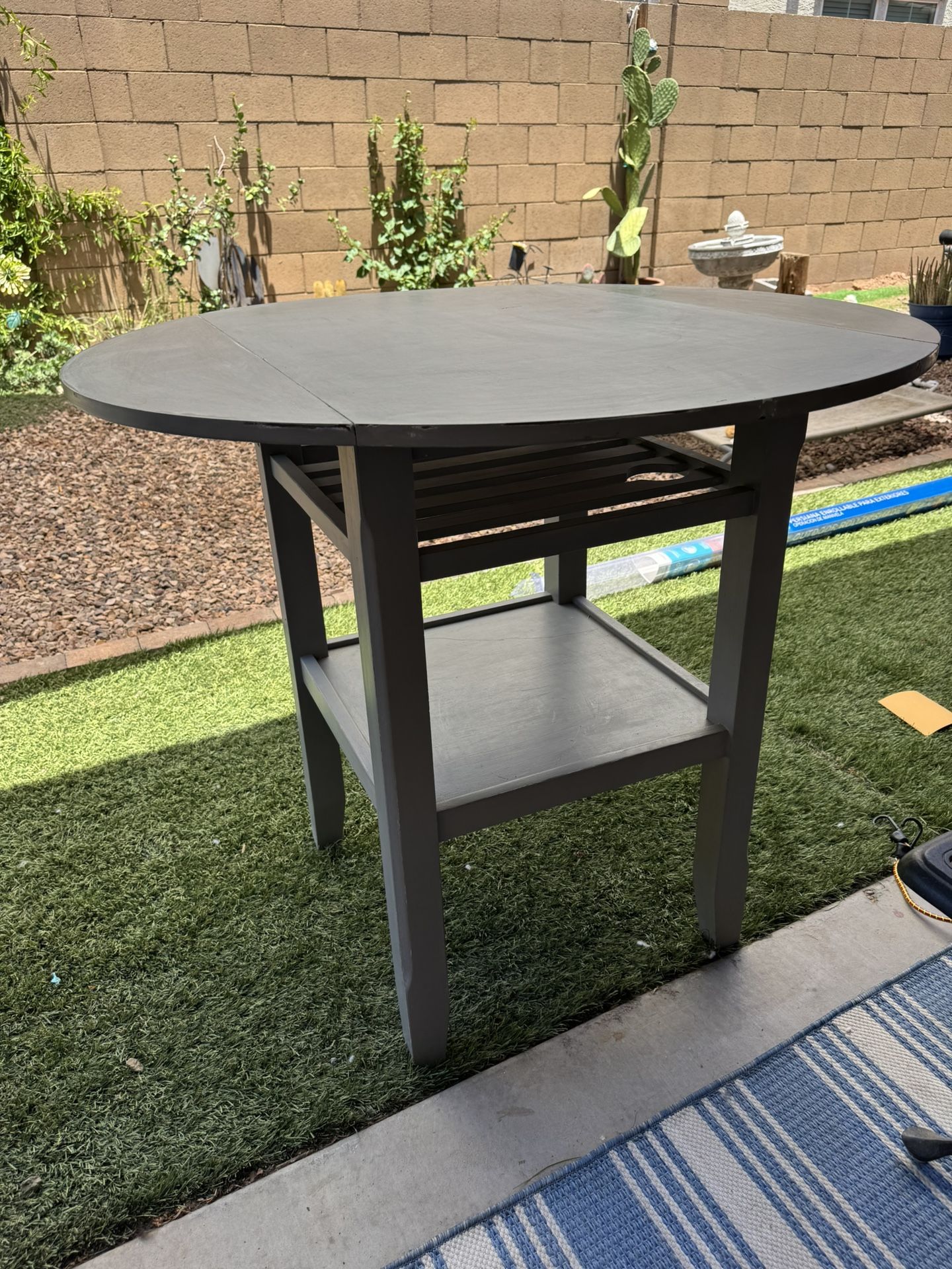 Breakfast Nook Table Gray