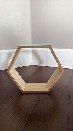 Blue Hexagon Shelf