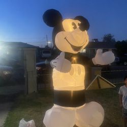 Huge Air Blown Inflatable Christmas, Mickey Mouse Blowup Yard Decoration