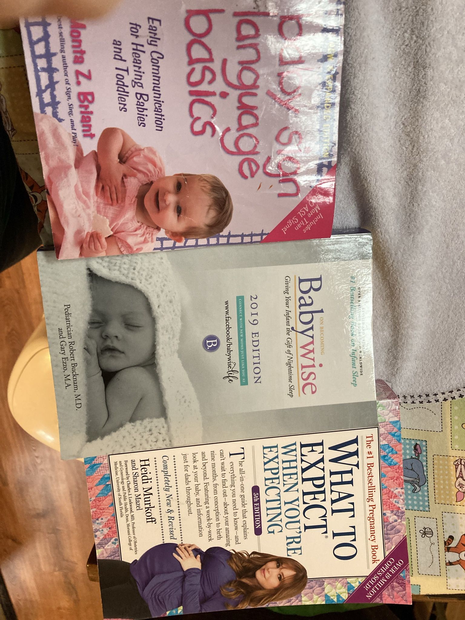 Pregnancy/ Infant Sleep/ And baby sign Language Books