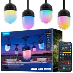 Govee Outdoor Chromatic String Lights, 32.8 RGBIC Outdoor Lights
