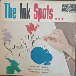 THE INK SPOTS "Sincerely Yours" Vinyl LP Vocalion VL 3(contact info removed) ~ G/G+