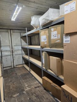 Heavy Duty Storage Container Shed Warehouse Quality Boltless Shelving Racks Similar To Uline Shelves Delivery Available