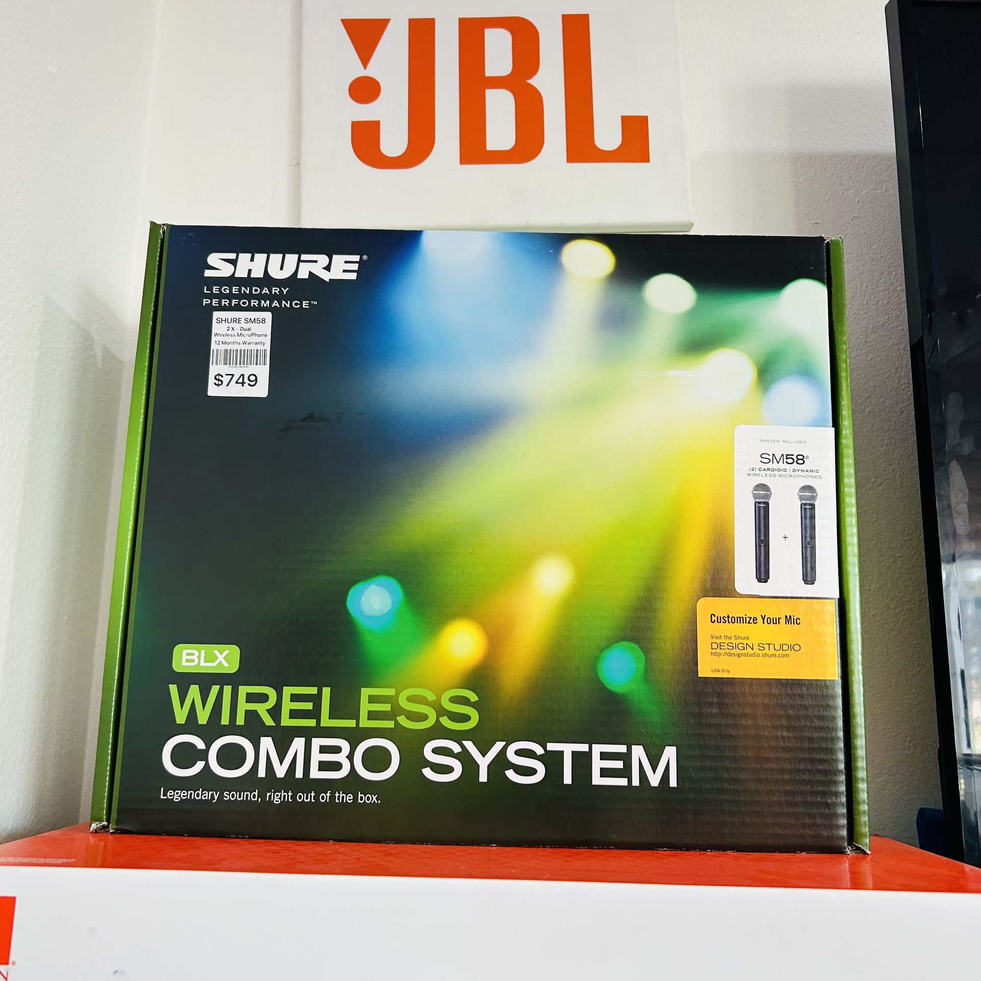 Shure Sm58 Dual Wireless Microphone Karaoke