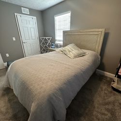 Bed With Matching Nightstand And Mattress