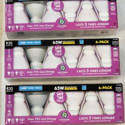 Feit Compact Flourescent Light Bulbs CFL R30 65W 15W 6-pack