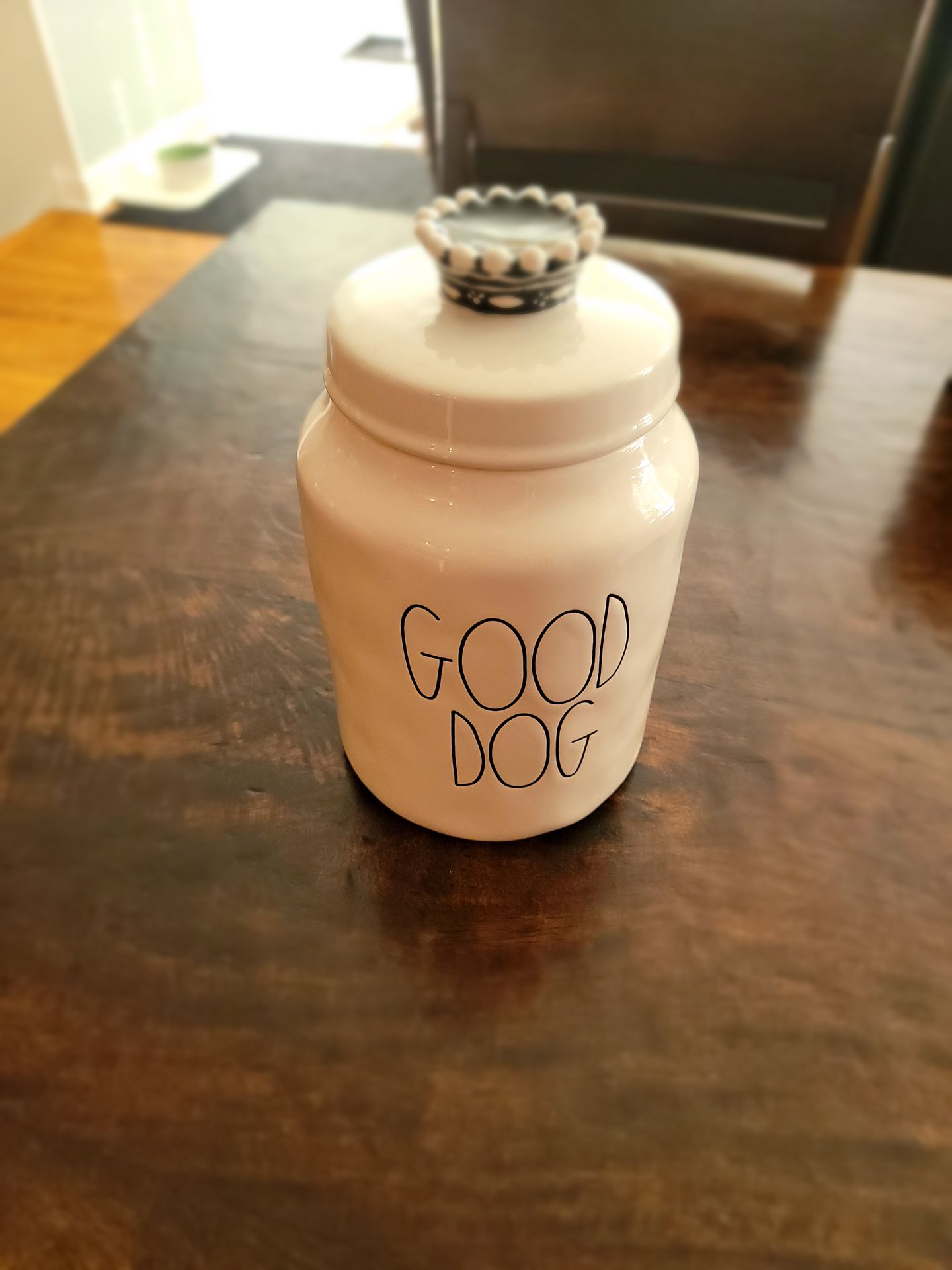 Dog treat jar