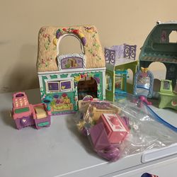 My Little Pony Huge Lot Of Play sets Including Accessories And Furniture Please Read Below 