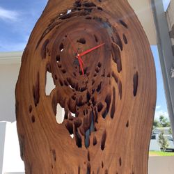 Clock Pecky Cypress 