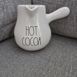 New Rae Dunn Hot Cocoa Ceramic Pot 
