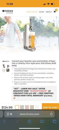 Like New Fizzics Draft System 