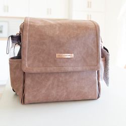 Boxy Backpack in Dusty Rose Matte Leatherette