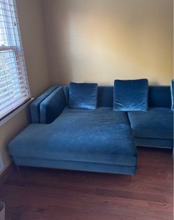 Nico Sectional Left-Hand-Facing Solstice - Blue