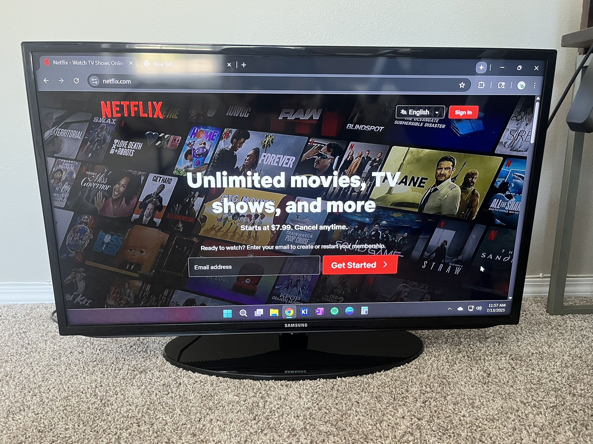 40 Inch Samsung Smart TV