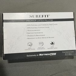 Surefit Premier Latex Pillow Standard Size Mattress Firm