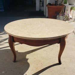 Vintage Marble Top Coffee Table 