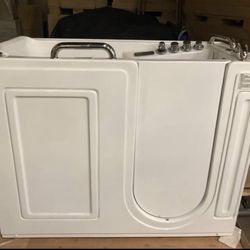 27” x 53” Air & Whirlpool Jetted Walk-In Bathtub – Deluxe Handicap Tub