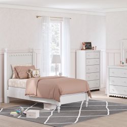 Twin Bedroom Set, Dresser, Mirror, Nightstand Included 