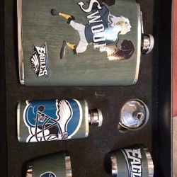 Leather Wrapped Stainless Steel Flask Sets 