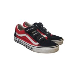 Vans Old Skool V Checkerboard Strap Shoes