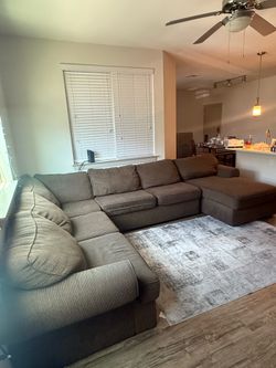 Large 3 Piece Modular Sectional Sofa Couch