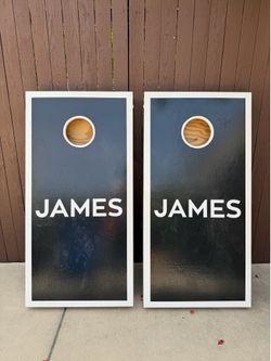 Custom “James” Cornhole Set