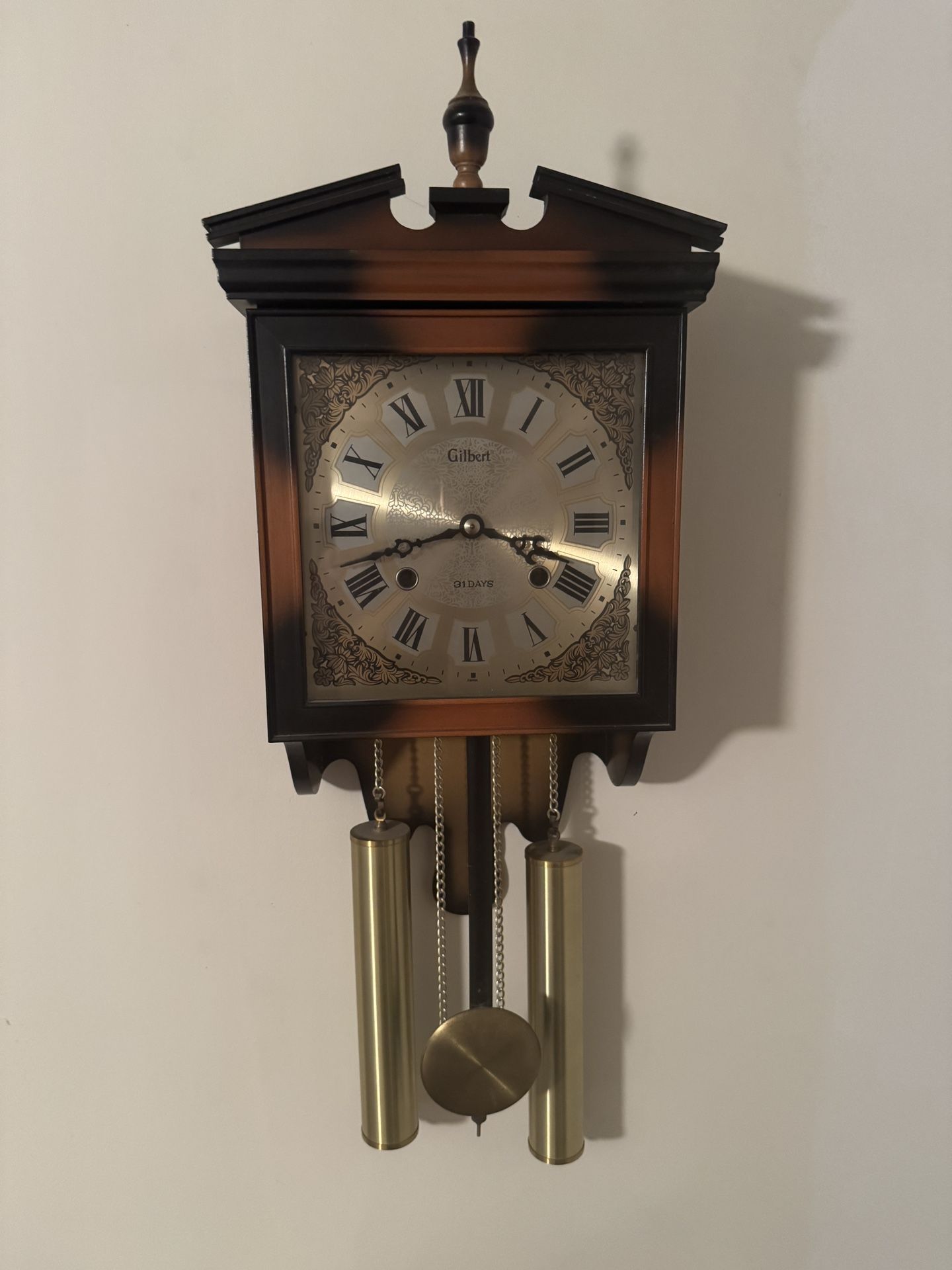 Vintage Gilbert 31 Day Wall Clock