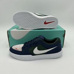 Size 7.5 - Nike Force 58 SB Navy Noble Green