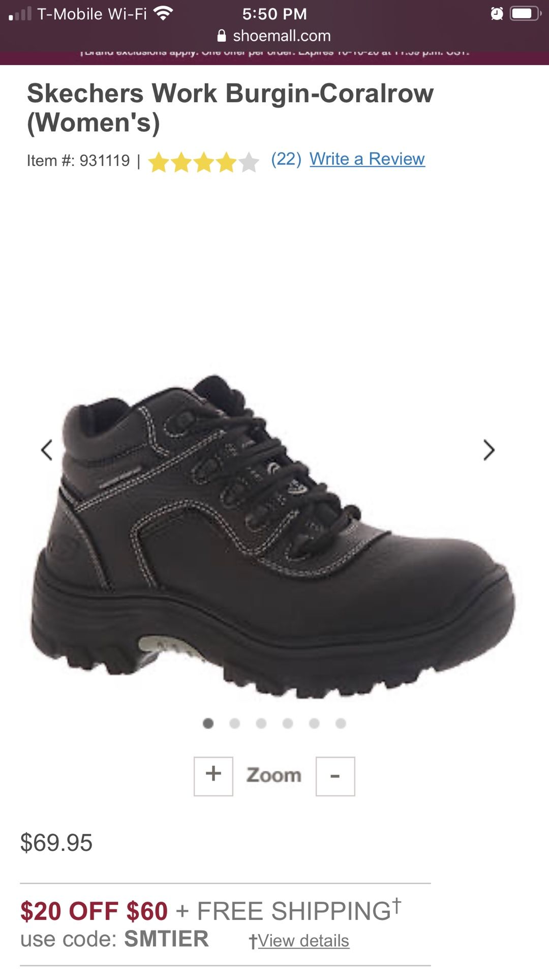 Skechers women’s work boots 8.5 $50