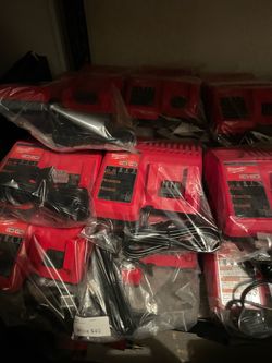 New Milwaukee Chargers M12/M18 $35 Each-Cada Uno Firm-Firme