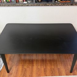 Black Wood Table – Great Condition (Dining or Office Use)