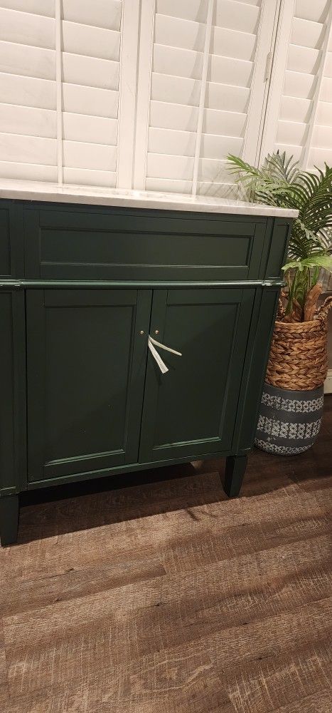 Green Bathroom Vanity 30 In New